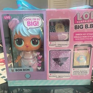 L.O.L. Surprise! Big B.B. Bon Bon Doll with Light Blue Hair